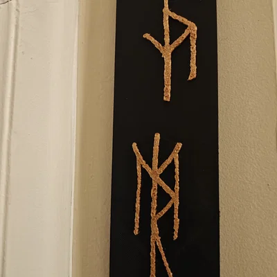 Mô hình trang trí 3D Binded Runes - Ký tự cổ Bắc Âu đầy huyền bí