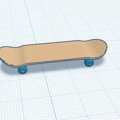 Mô hình ván trượt Skateboard mini (Skate) in 3D độc đáo