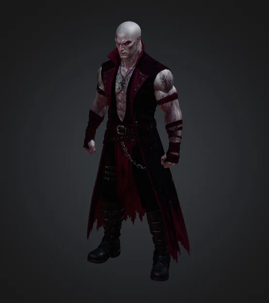 Brujah Vampire Male – Blood Enforcer (Chiến Binh Máu) - Image 1