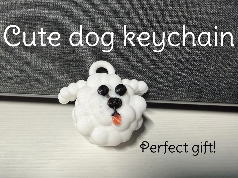 Móc khóa cún cưng cực yêu (Bichon) - Image 1