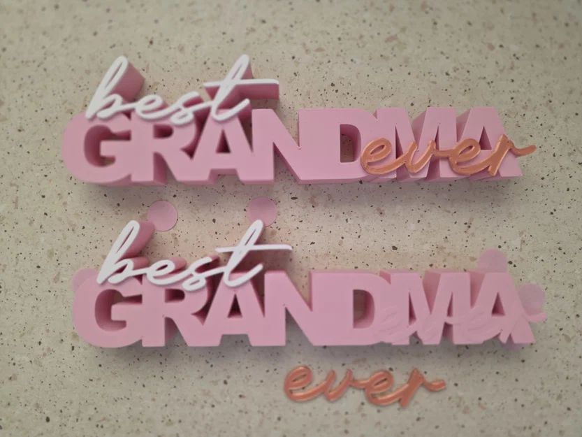 Bảng hiệu "Best GRANDMA ever" - Quà tặng cho bà - Image 2