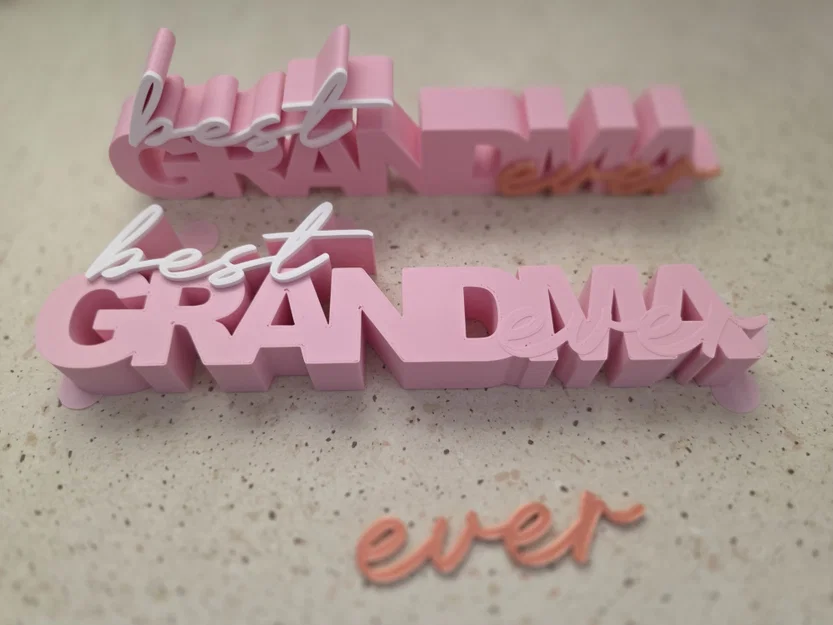 Bảng hiệu "Best GRANDMA ever" - Quà tặng cho bà - Image 3