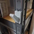 Móc treo đồ thông minh cho kệ sắt V lỗ (sử dụng dây thít) - Thumbnail 1