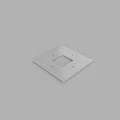Khóa chốt/Đai giữ thanh ray hàng rào nhựa cho trụ 5 inch - Thumbnail 2
