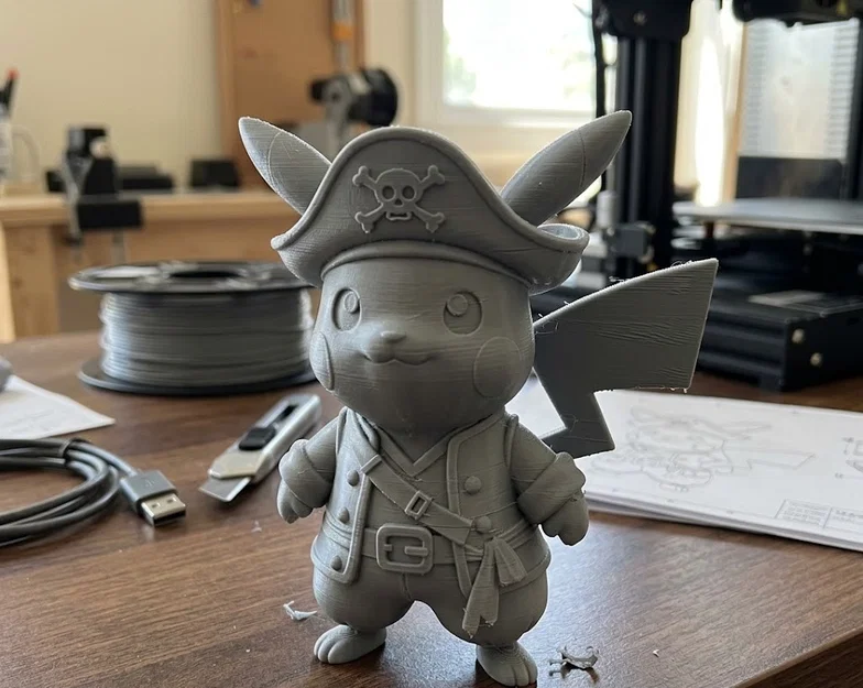 Mô hình 3D Pikachu Cướp Biển (Pikachu Pirate) siêu đáng yêu - Image 1