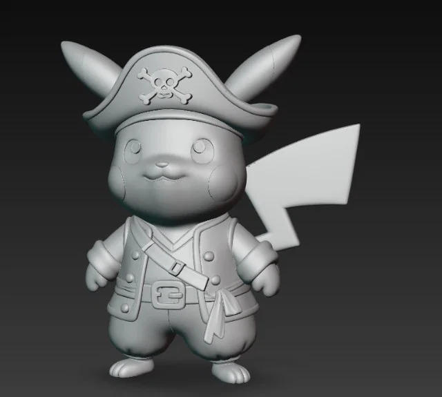 Mô hình 3D Pikachu Cướp Biển (Pikachu Pirate) siêu đáng yêu - Image 4