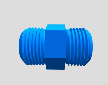 Đầu nối ren đôi tùy chỉnh – File STL kết nối tham số - Image 2