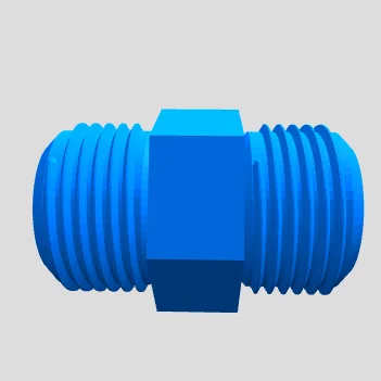 Đầu nối ren đôi tùy chỉnh – File STL kết nối tham số