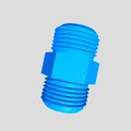 Đầu nối ren đôi tùy chỉnh – File STL kết nối tham số - Thumbnail 3