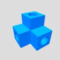 Đầu nối ống 3 ngã tùy chỉnh – File STL khớp nối ống thông số linh hoạt - Thumbnail 2