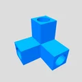 Đầu nối ống 3 ngã tùy chỉnh – File STL khớp nối ống thông số linh hoạt - Thumbnail 4
