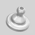 Khớp cầu bản lề hộp nóc xe 12mm (Dachbox-Scharnier Kugelkopf) - Thumbnail 3