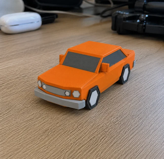 Mô hình ô tô đồ chơi low-poly 3D cực chất để trang trí - Image 1