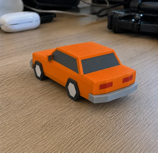 Mô hình ô tô đồ chơi low-poly 3D cực chất để trang trí - Image 2
