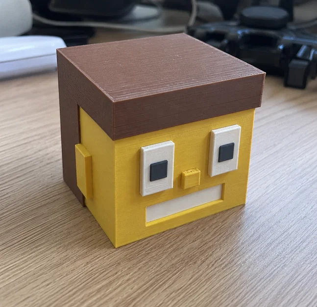 Mô hình đầu người khối vuông (Blocky Head) phong cách Minecraft - Image 1