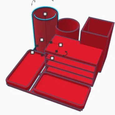 Khay Đựng Vật Dụng Để Bàn Đa Năng - Phụ Kiện In 3D Gọn Gàng