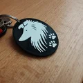 Móc khóa Sheltie - Thiết kế đơn giản - Thumbnail 1