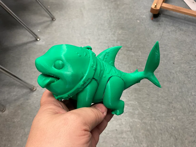 Mô hình 3D Jeff The Land Shark đáng yêu - Tối ưu cho in đa màu - Image 1