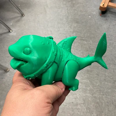 Mô hình 3D Jeff The Land Shark đáng yêu - Tối ưu cho in đa màu
