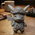 Mô hình 3D Pikachu Pirate - Pikachu hóa thân cướp biển cực chất - Thumbnail 1