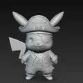 Mô hình 3D Pikachu Pirate - Pikachu hóa thân cướp biển cực chất - Thumbnail 3