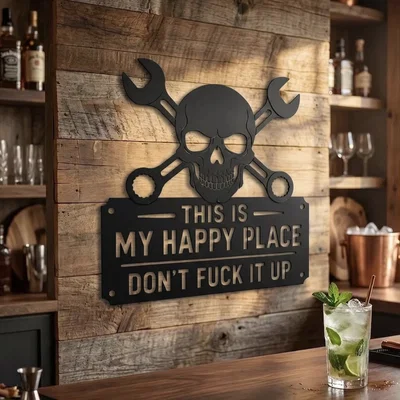 Bảng treo trang trí phòng Man Cave độc đáo - File in 3D