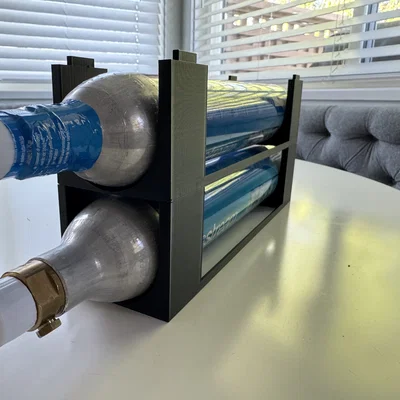 Khay Đựng Bình Gas SodaStream Xếp Chồng Tiện Lợi (In 3D)