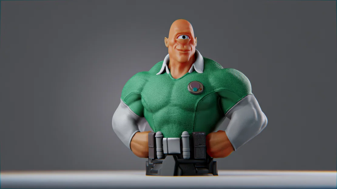 Mô hình 3D Allen the Alien (Invincible) in chất lượng cao - Image 1