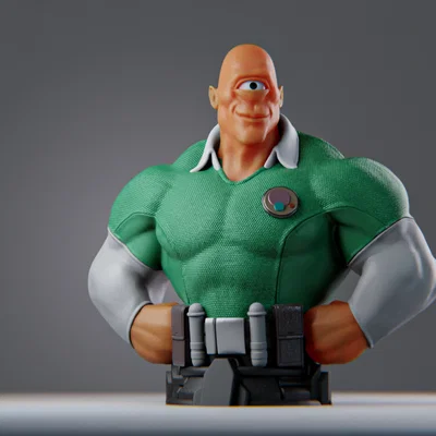 Mô hình 3D Allen the Alien (Invincible) in chất lượng cao