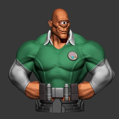 Mô hình 3D Allen the Alien (Invincible) in chất lượng cao
