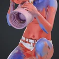 Mô hình 3D nữ nhiếp ảnh gia (Frau mit Kamera) đầy nghệ thuật - Thumbnail 1