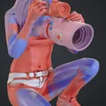 Mô hình 3D nữ nhiếp ảnh gia (Frau mit Kamera) đầy nghệ thuật - Thumbnail 2