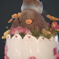 Mô hình 3D chú thỏ trong quả trứng hoa xinh xắn (Hase im ei) - Thumbnail 2