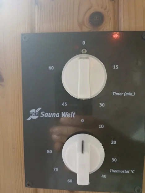 Nút vặn thay thế cho bảng điều khiển phòng xông hơi Weka Sauna - Image 1