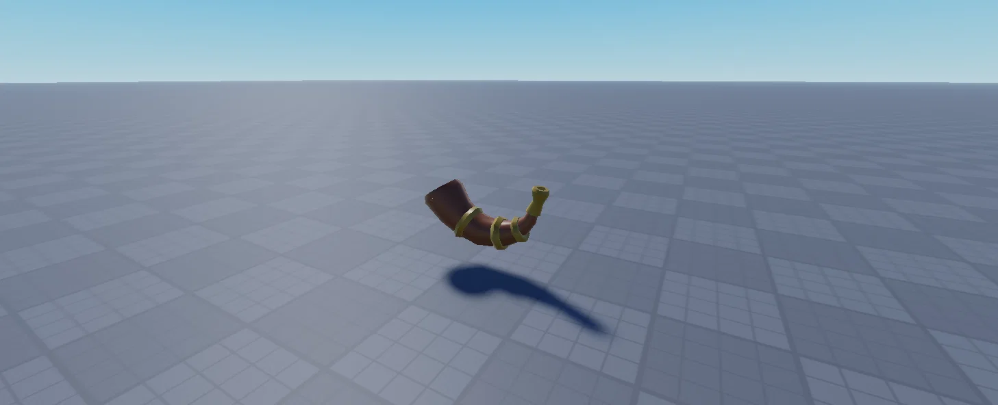 Mô hình sừng chiến trận Roblox Rivals WarHorn in 3D cực chất - Image 1