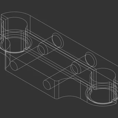 Ngàm gắn ADXL345 cho bed Ender-3 (bed mount)