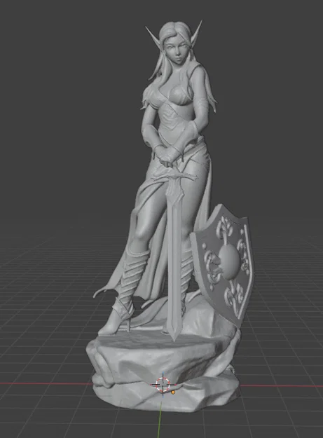 Wood Elf (Tiên Rừng) – Mẫu tượng fantasy để in 3D - Image 1