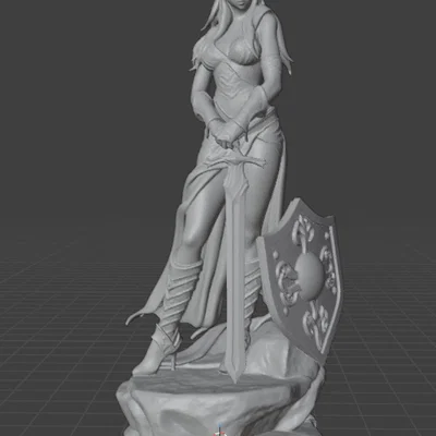 Wood Elf (Tiên Rừng) – Mẫu tượng fantasy để in 3D