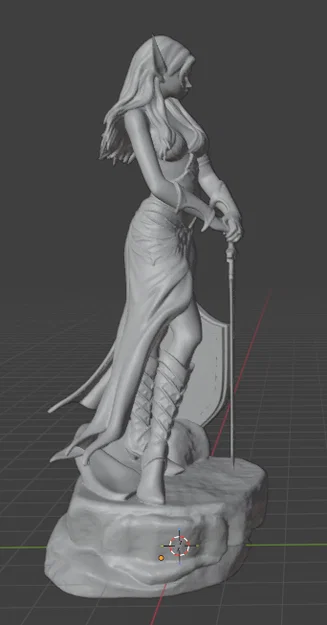 Wood Elf (Tiên Rừng) – Mẫu tượng fantasy để in 3D - Image 2