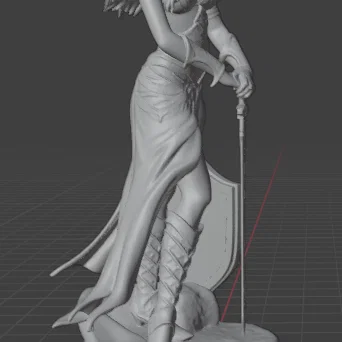 Wood Elf (Tiên Rừng) – Mẫu tượng fantasy để in 3D