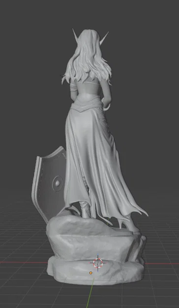 Wood Elf (Tiên Rừng) – Mẫu tượng fantasy để in 3D - Image 3