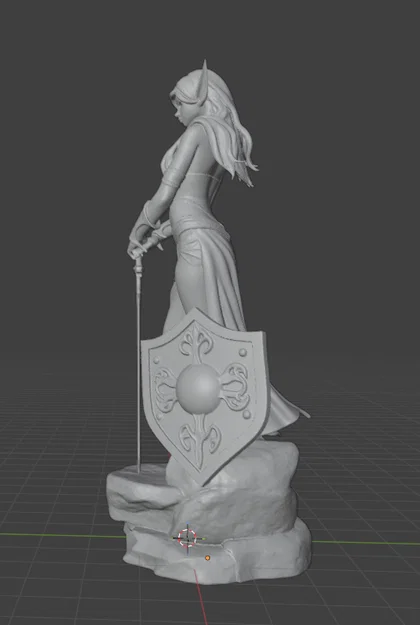 Wood Elf (Tiên Rừng) – Mẫu tượng fantasy để in 3D - Image 4