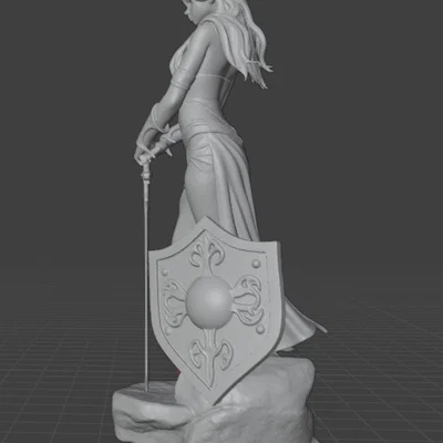 Wood Elf (Tiên Rừng) – Mẫu tượng fantasy để in 3D