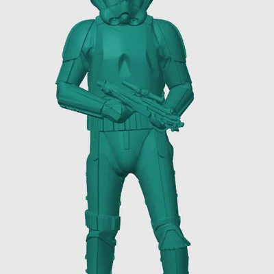 Mô hình 3D Imperial Stormtrooper Star Wars chi tiết