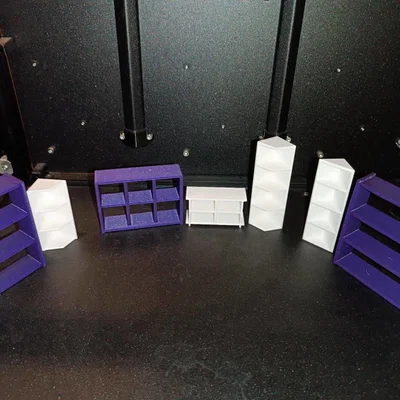 Bộ sưu tập kệ mini trang trí nhà búp bê (Dollhouse furniture)