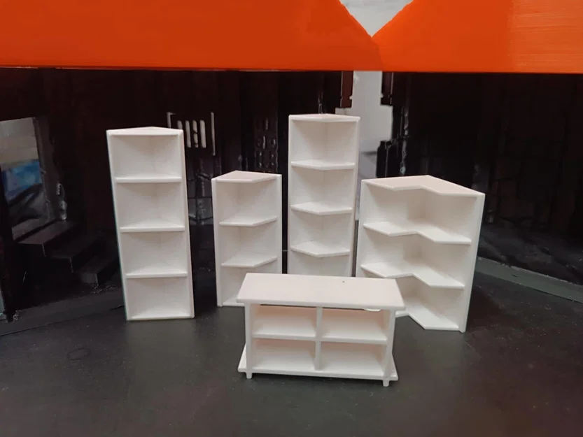 Bộ sưu tập kệ mini trang trí nhà búp bê (Dollhouse furniture) - Image 6