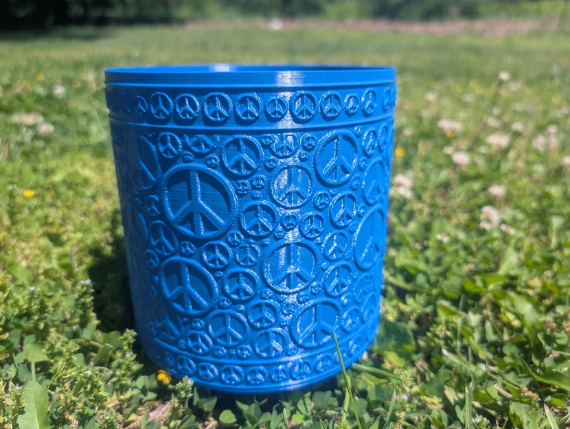 Thiết kế chậu cây biểu tượng hòa bình - Vase Mode - Image 1