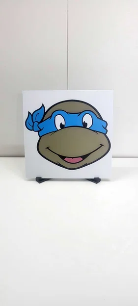 Leonardo "Tortue Ninja" – HueForge multicolor (200×200mm) - Image 2