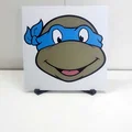 Leonardo "Tortue Ninja" – HueForge multicolor (200×200mm) - Thumbnail 2