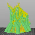 Bloodbound Realms – Elf – Kỵ Sĩ Warden Cưỡi Nai Chiến (STL Dark Fantasy) - Thumbnail 4